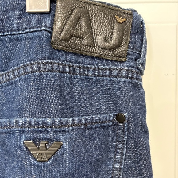 Armani jeans size 32 classic wash bootcut flare style zipper - Picture 3 of 9